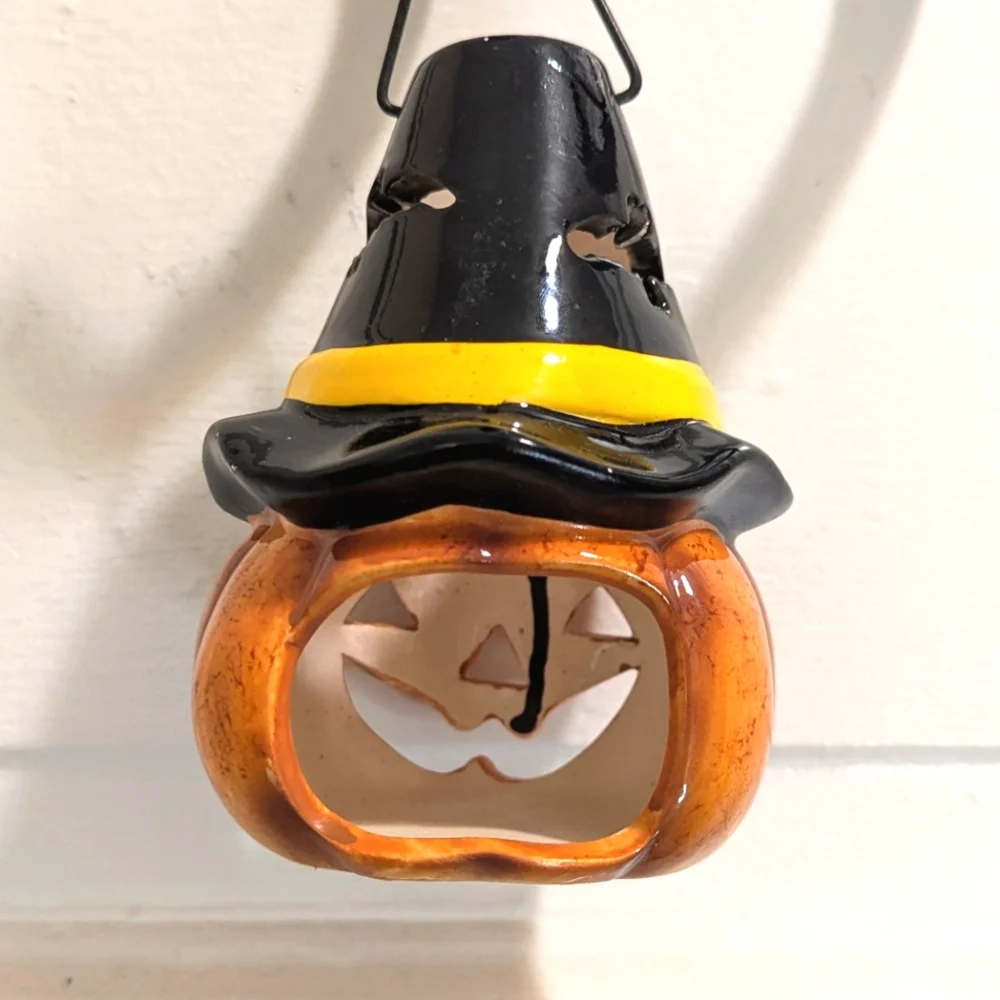Halloween Pumpkin Candle Holder